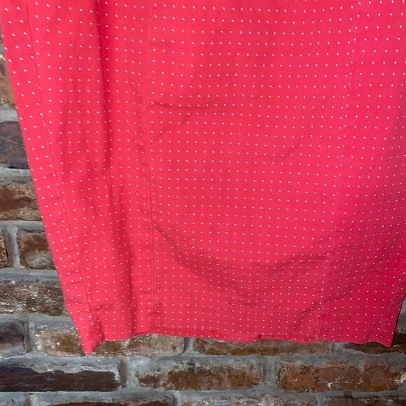 Torrid Red White Polka Dot Button-Back Midi Straight Pencil Skirt Women's Sz 14 - Picture 3 of 8